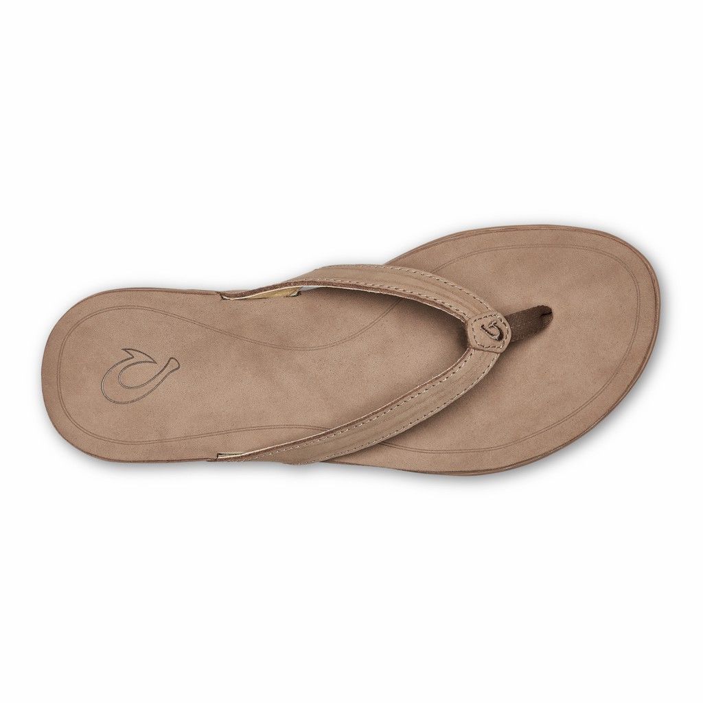 Sandalias Olukai ‘Aukai - Chanclas Mujer Cafes 20045-792